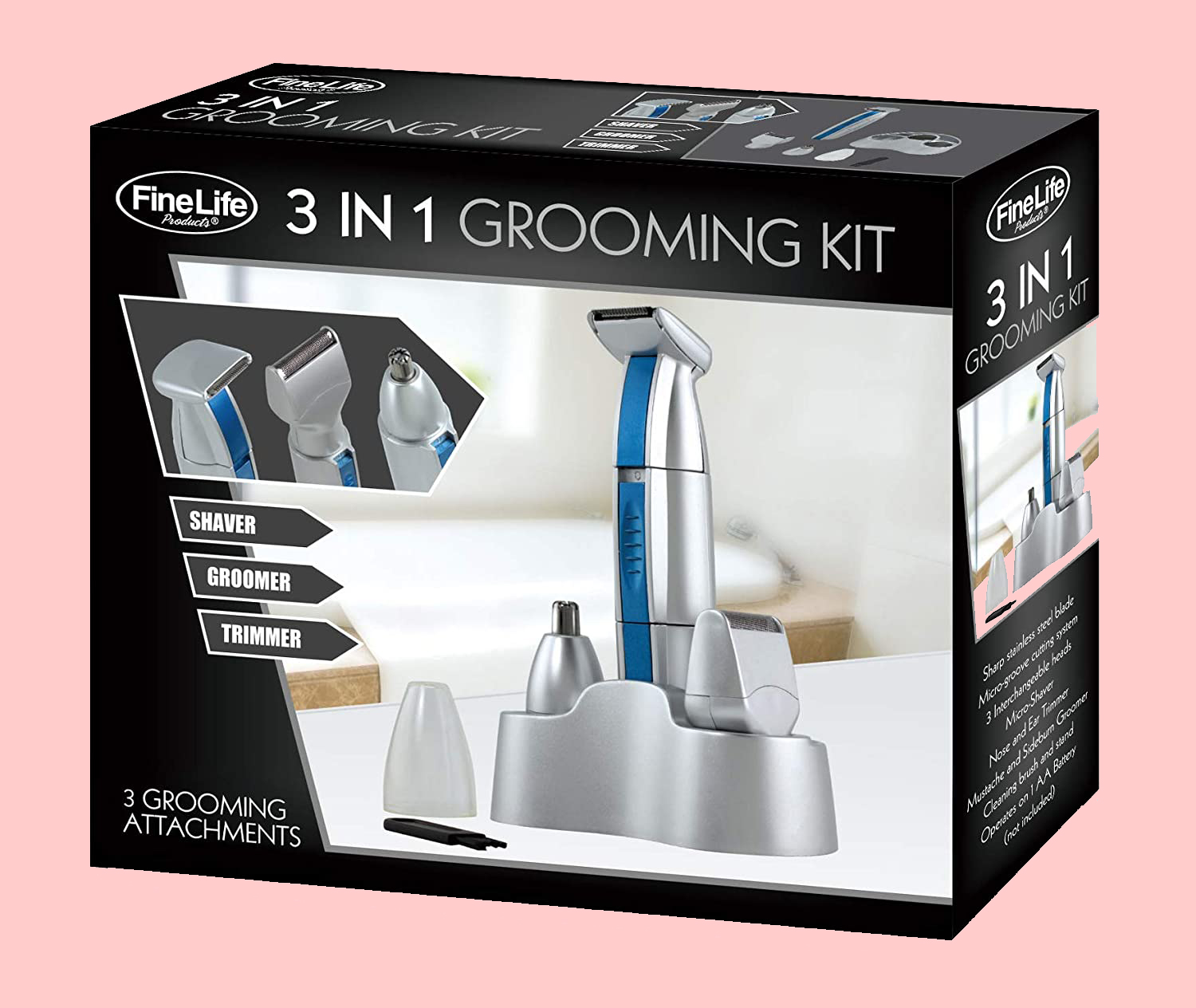 rechargeable men's grooming kit
