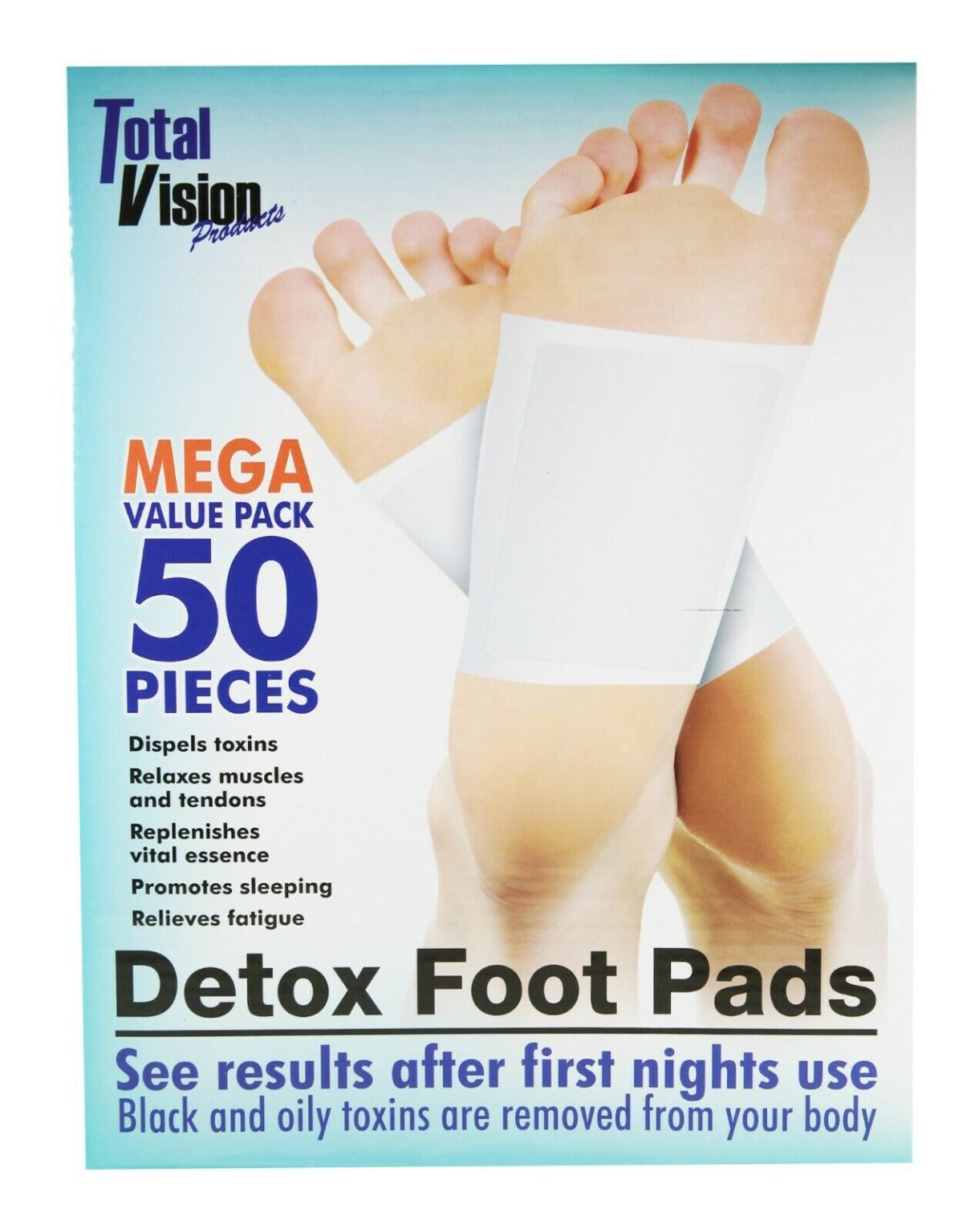 Detox Foot 50 Pads Best Of As Seen On TV