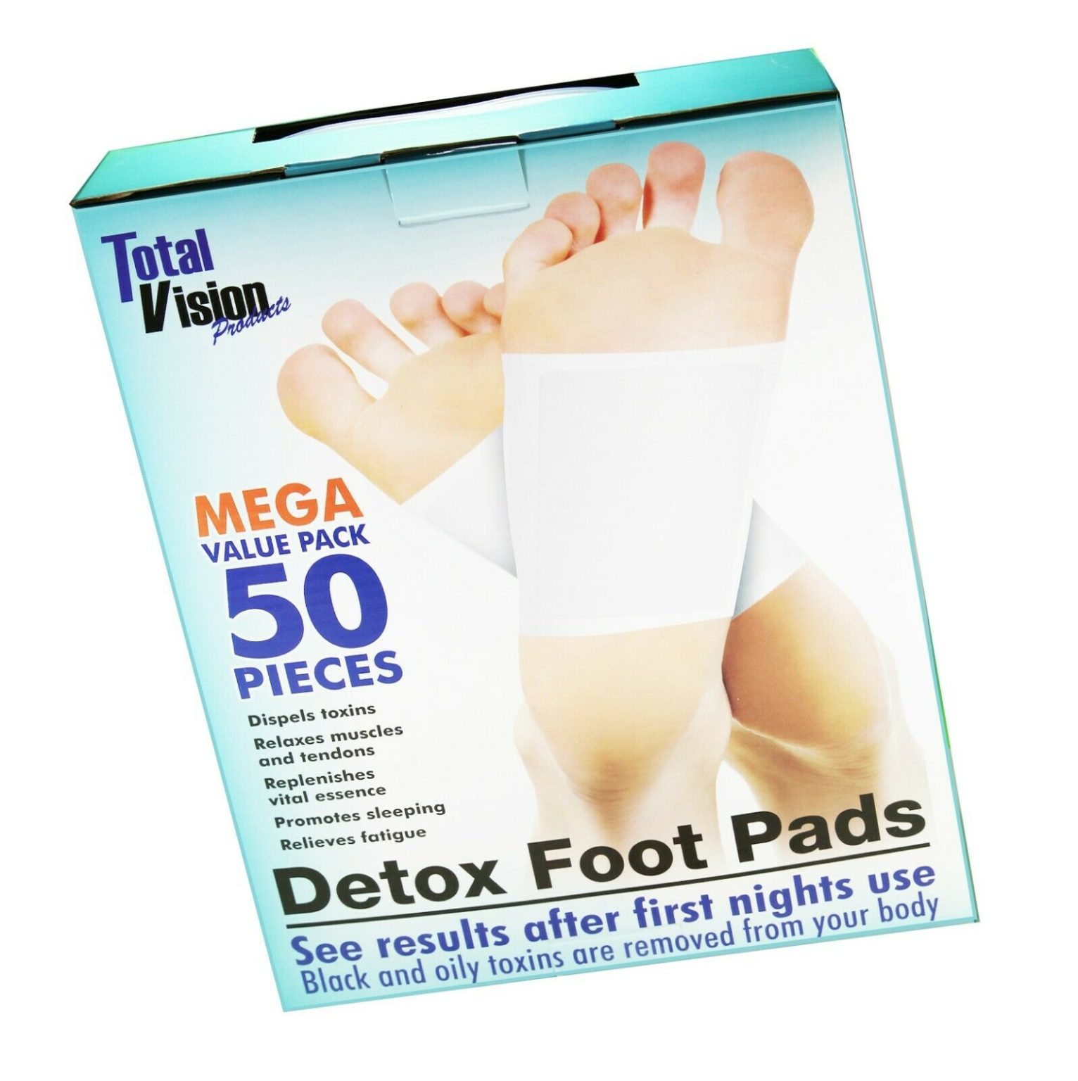Detox Foot 50 Pads Best Of As Seen On TV