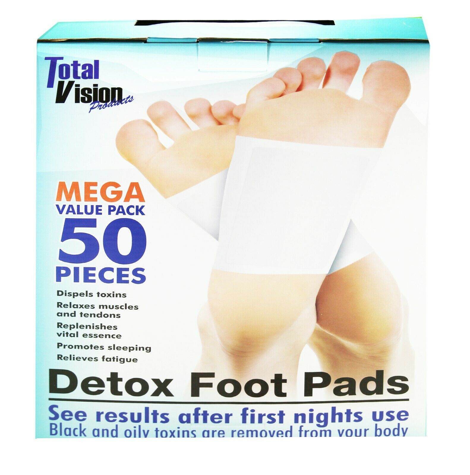Detox Foot 50 Pads Best Of As Seen On TV