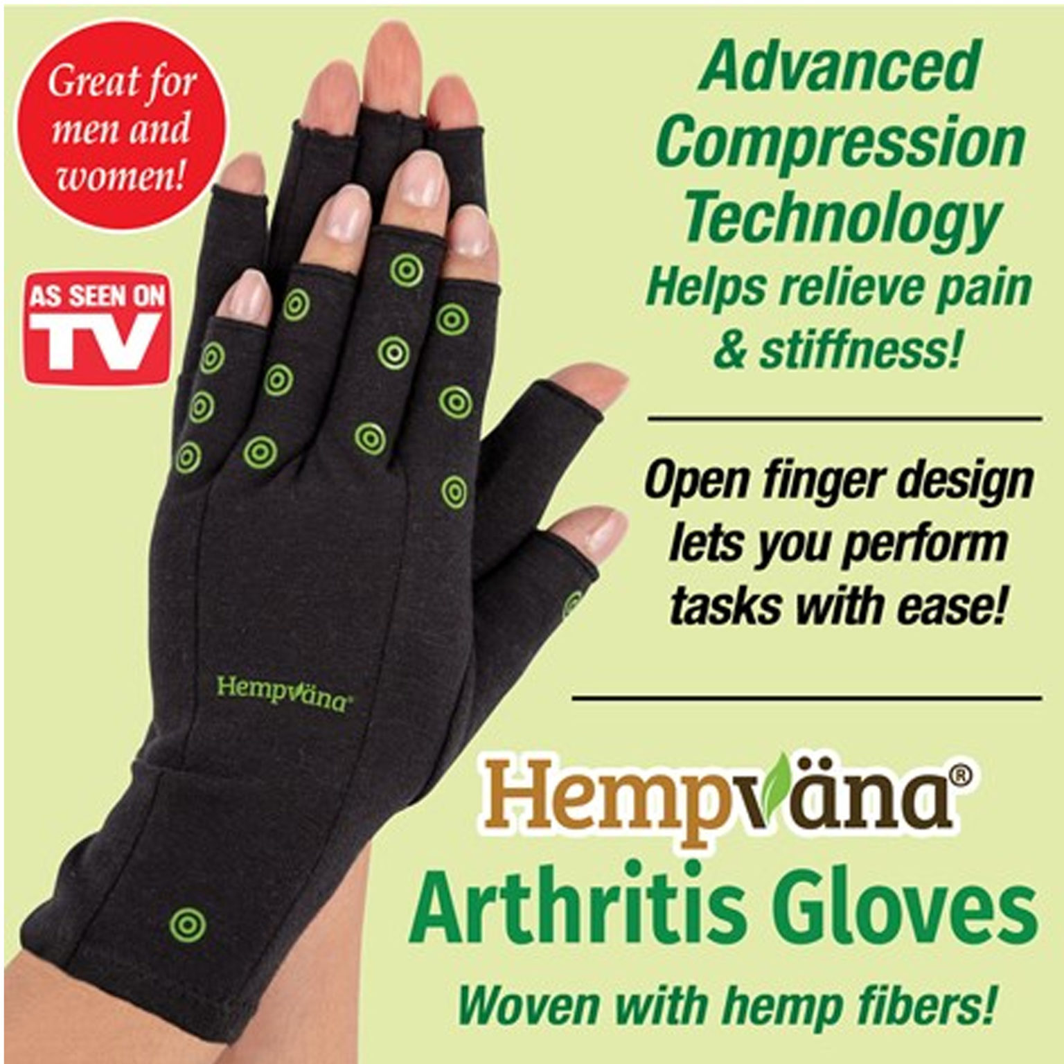 HEMPVANA ARTHRITIS GLOVES Best Of As Seen On TV