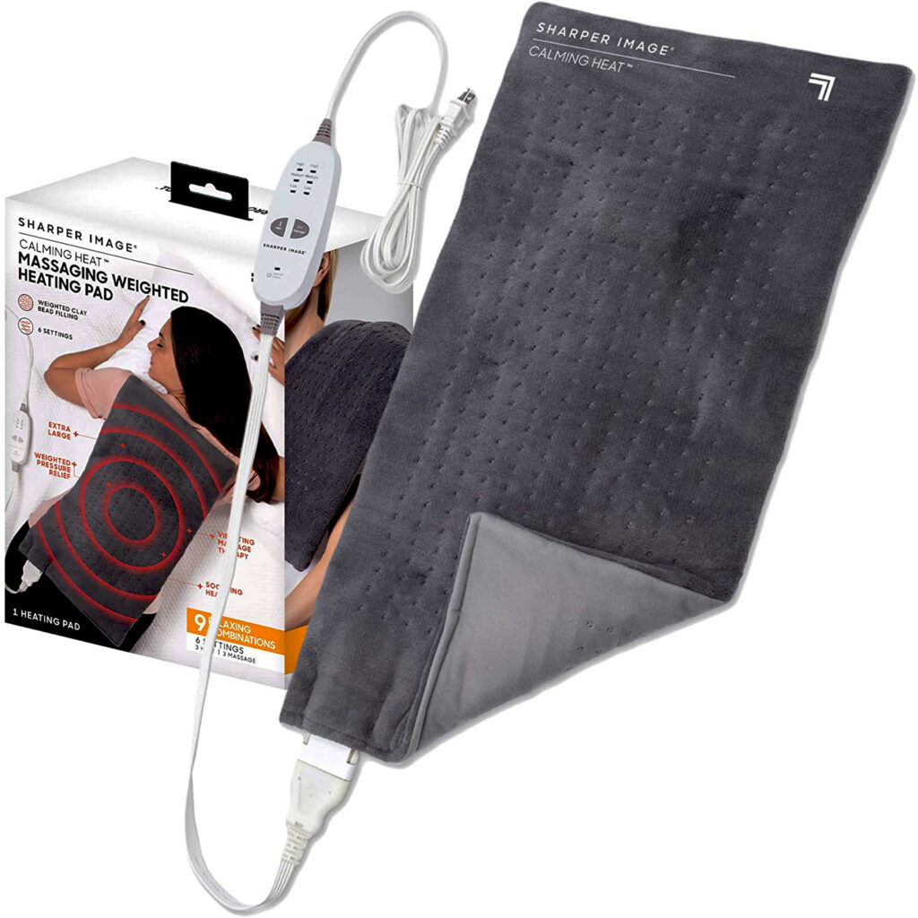 SHARPER IMAGE CALMING WEIGHTED HEATED PAD | Best Of As Seen On TV