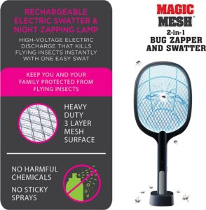 The Magic Mesh 2-in-1 Bug Zapper & Swatter