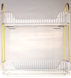 Countertop Organizer Shelves 2- Tier with Transparent Trays